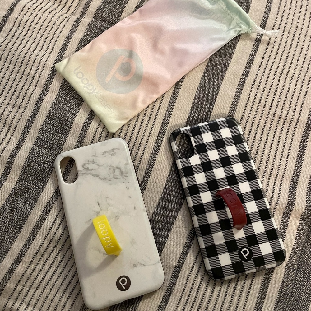 White marble loopy case (iPhone X)